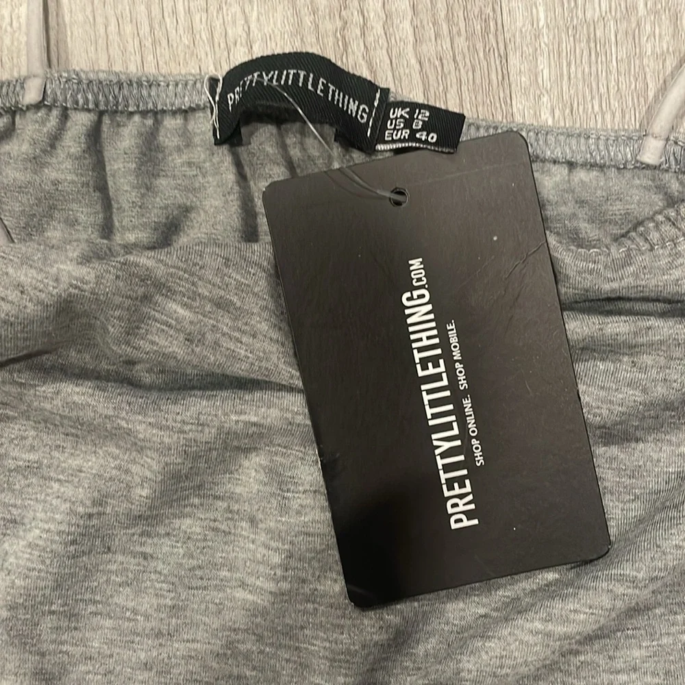 Grey Basic Strappy Jumpsuit - Picture 2 of 2